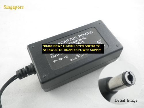 *Brand NEW* LSE9912A0918 LI SHIN 9V 2A 18W AC DC ADAPTER POWER SUPPLY